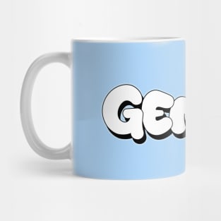 Gemini astrology graffiti letters writing Mug